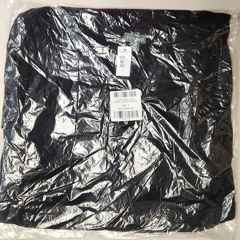 ❤️NWT TORRID SWIM COVER DRESS - MESH SEMI SHEER BEACH COVERUP PLUS SIZE LINGERIE - Picture 9 of 12